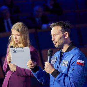 Finał trasy „IGNIS” z dr. inż. Sławoszem Uznańskim-Wiśniewskim na UW. Fot. UW