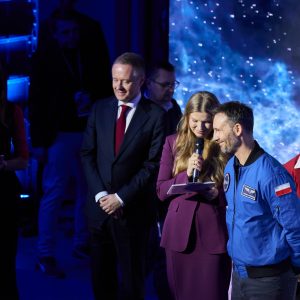 Finał trasy „IGNIS” z dr. inż. Sławoszem Uznańskim-Wiśniewskim na UW. Fot. UW