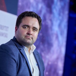 Finał trasy „IGNIS” z dr. inż. Sławoszem Uznańskim-Wiśniewskim na UW. Fot. UW