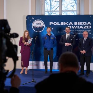 Finał trasy „IGNIS” z dr. inż. Sławoszem Uznańskim-Wiśniewskim na UW. Fot. UW