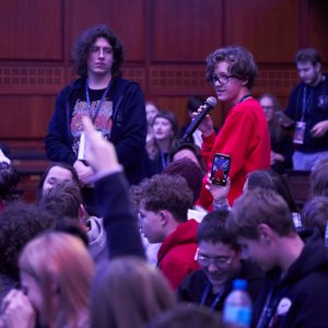 Finał trasy „IGNIS” z dr. inż. Sławoszem Uznańskim-Wiśniewskim na UW. Fot. UW