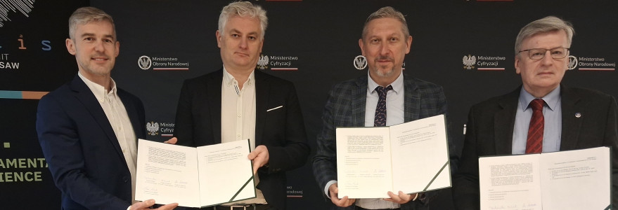 Podpisanie porozumienia. Źródło: Instytut Badawczy IDEAS