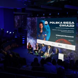 Finał trasy „IGNIS” z dr. inż. Sławoszem Uznańskim-Wiśniewskim na UW. Fot. UW.