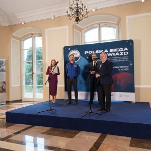 Finał trasy „IGNIS” z dr. inż. Sławoszem Uznańskim-Wiśniewskim na UW. Fot. UW.