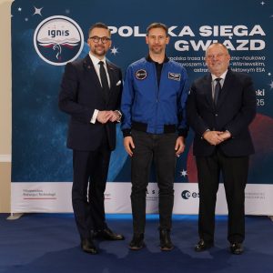 Finał trasy „IGNIS” z dr. inż. Sławoszem Uznańskim-Wiśniewskim na UW. Fot. UW.