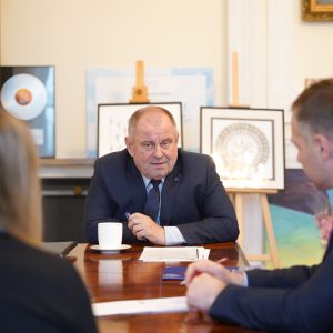 Spotkanie z ambasador Mołdawii. Fot. M. Kaźmierczak/UW.