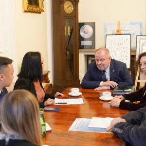 Spotkanie z ambasador Mongolii. Fot. M. Kaźmierczak/UW