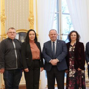 Spotkanie z ambasador Mongolii. Fot. M. Kaźmierczak/UW