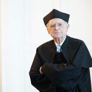 Odnowienie doktoratu prof. Jacka M. Kurczewskiego. Fot. Mirosław Kaźmierczak/UW