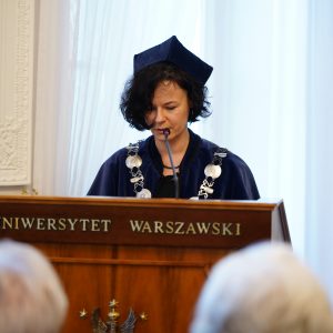 Odnowienie doktoratu prof. Marii Koczerskiej. Fot. Mirosław Kaźmierczak/UW