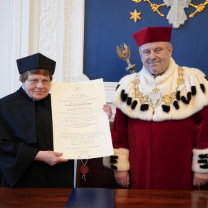 Odnowienie doktoratu prof. Marii Koczerskiej. Fot. Mirosław Kaźmierczak/UW