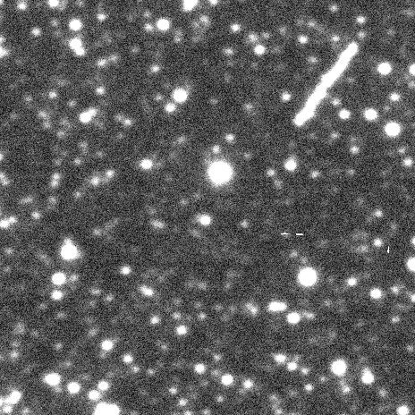 Statek Orion misji Artemis II uchwycony przez astronomów z UW w nocy z 9 na 10 kwietnia. Fot. Przemek Mróz/OGLE