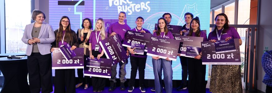 Finał konkursu „Fake Busters”. Fot. Krystian Szczęsny/UW