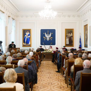 Odnowienie doktoratu prof. Jacka Lipkowskiego. Fot. Mirosław Kaźmierczak/UW