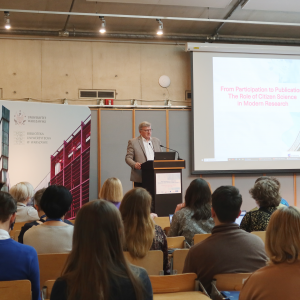 Konferencja „From Participation to Publication: The Role of Citizen Science in Modern Research”. Źródło: BUW