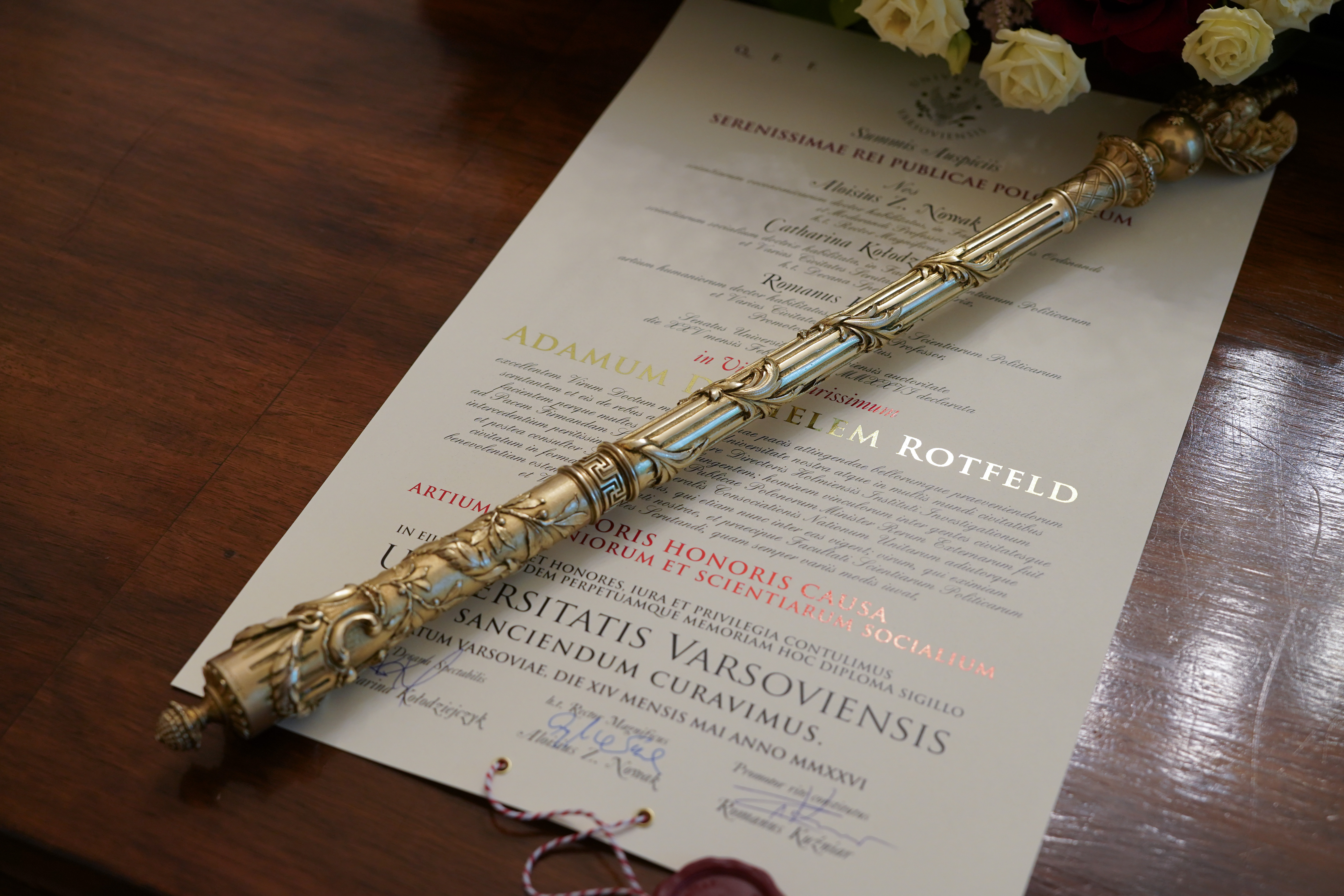 Doktorat honoris causa dla prof. Adama D. Rotfelda