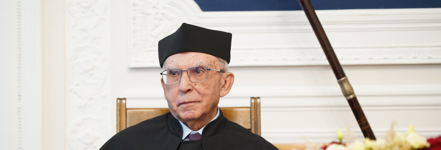 Uroczystość nadania tytułu doktora honoris causa UW prof. Adamowi D. Rotfeldowi. Fot. Mirosław Kaźmierczak/UW