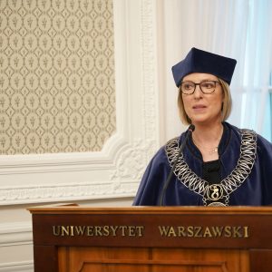 Uroczystość nadania tytułu doktora honoris causa UW prof. Adamowi D. Rotfeldowi. Fot. Mirosław Kaźmierczak/UW
