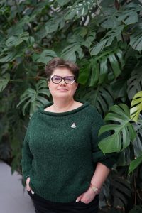 Dr Zuza Wiorogórska, pełnomocniczka dyrektora BUW ds. Sojuszu 4EU+, programu Erasmus+ i edukacji informacyjnej. Fot. Mirosław Kaźmierczak/UW