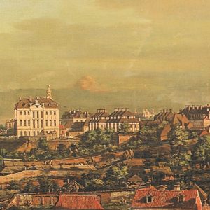 Bernardo Bellotto, Widok Warszawy z Pałacem Kazimierzowskim (fragment), 1772, Muzeum Narodowe w Warszawie