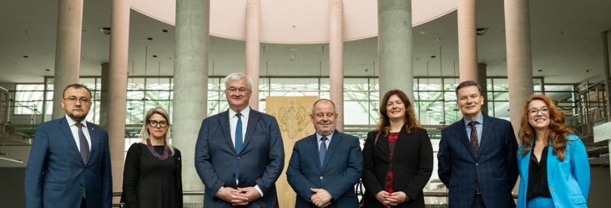 Spotkanie w BUW z ukraińską delegacją. Fot. M. Kaźmierczak/UW