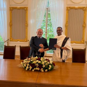 Spotkanie z etiopską delegacją. Źródło Biuro Prasowe UW