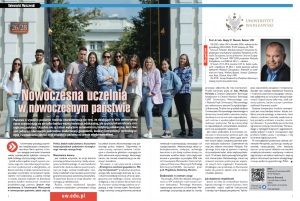 Artykuł prof. Alojzego Z. Nowaka, rektora UW, w miesięczniku edukacyjnym "Perspektywy" (lipiec/sierpień 2026)