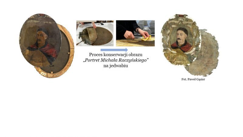 Proces konserwacji obrazu. Źródło: Wydział Chemii UW