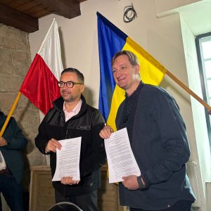 Uroczyste zakończenie III etapu odbudowy przedwojennego Obserwatorium Astronomiczno-Meteorologicznego – wspólnego projektu Uniwersytetu Warszawskiego i Karpackiego Narodowego Uniwersytetu im. Wasyla Stefanyka. Fot. SEW UW