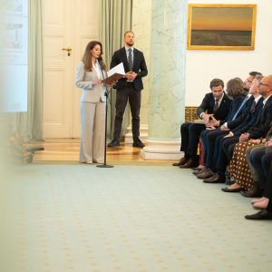 Nagroda „Lider Dostępności“ dla budynku Wydziału Psychologii UW. Fot. M. Kaźmierczak/UW