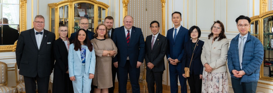 Spotkanie z delegacją z HKUST. Fot. M. Kaźmierczak/UW